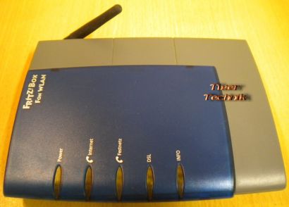 Fritz!Box Fon WLAN Router blau ADSL ADSL2+ 1-port VOIP 2x Telefon USB * nw316