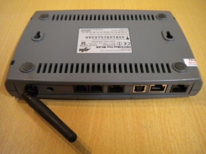 Fritz!Box Fon WLAN Router blau ADSL ADSL2+ 1-port VOIP 2x Telefon USB * nw316