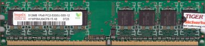 Hynix HYMP564U64CP8-Y5 AB PC2-5300 512MB DDR2 667MHz Arbeitsspeicher RAM* r40