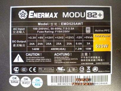 ENERMAX MODU82+ EMD525AWT 525Watt Kabel Management PC Netzteil* nt302