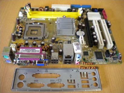 ASUS P5GC-MX/S i945GC Rev 3.04G Mainboard + Blende Sockel 775 VGA LAN Audio*m446