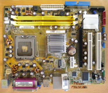ASUS P5GC-MX/S i945GC Rev 3.04G Mainboard + Blende Sockel 775 VGA LAN Audio*m446