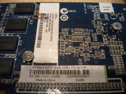 Fujitsu Zotac GeForce GT220 GS1 DDR2 1GB 128Bit PCI-e 2.0 x16 VGA DVI HDMI* g264