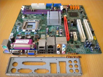 ECS Elitegroup G31T-M2 V1.0 Mainboard +Blende Sockel 775 PCIe x16 SATA DDR2*m457