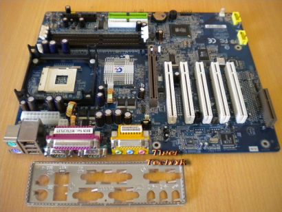 Gigabyte GA-8STXC Rev 1.0 Mainboard + Blende Sockel 478 DDR AGP8x Audio LAN*m461