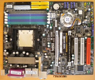 MSI K8N Diamond MS-7100 Ver1 Mainboard + Blende Sockel 939 Dual PCIe GbLAN* m466