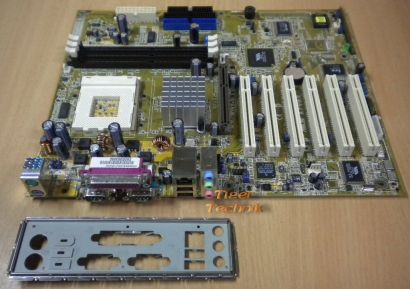 Asus A7V8X rev. 1.02 Actebis-OEM Mainboard + Blende Sockel A 462 FSB333 DDR*m483