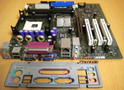 FSC Fujitsu Siemens D1761-A23 GS1 Mainboard +Blende Sockel 478 AGP VGA LAN *m489