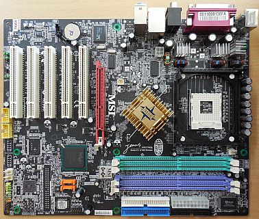 MSI MS-6728 Ver2 865PE Neo2-P Mainboard +Blende Sockel 478 AGP 8X SATA DDR* m492