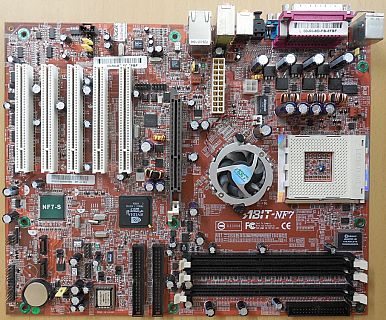 Abit NF7-S V2.0 Sockel A 462 Mainboard +Blende nVidia nForce 2 FSB400 SATA* m497