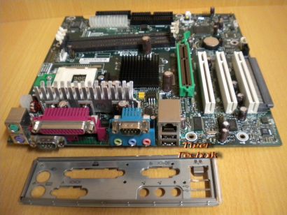 HP Compaq Evo D300 D500 W4000 Board+Blende 252608-001 253242-001 Sockel 478*m511