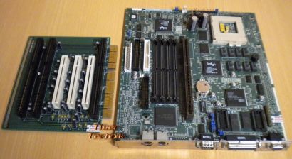 Intel Packard Bell PB 642595-001 Mainboard + 52F53 RiserCard Sockel 7 3xISA*m515