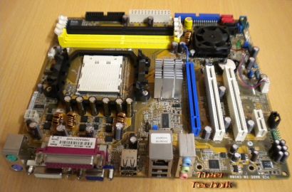 ASUS M2A-VM Rev 1.01G Mainboard Sockel AM2 VGA DVI GbLAN 5.1Audio PCIe x16* m517