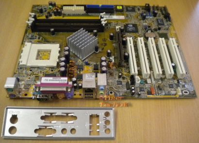 Asus A7N8X rev. 1.04 Actebis-OEM mit Blende Sockel 462 m11