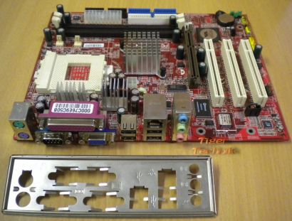 MSI MS-7061 Ver 1.0 Mainboard + Blende Sockel A 462 VGA AGP LAN 5.1 Audio* m538