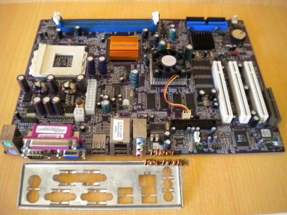 ECS Elitegroup K7S7AG V1.5A Mainboard +Blende Sockel A 462 VGA LAN 5.1Audio*m539