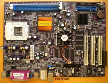 ECS Elitegroup K7S7AG V1.5A Mainboard +Blende Sockel A 462 VGA LAN 5.1Audio*m539