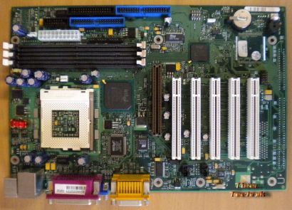 FSC D1218-A32 GS 3 Mainboard + Blende Sockel 370 VGA LAN AGP 5xPCI Audio* m547