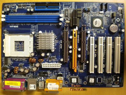 ASRock K7Upgrade-600 Rev 1.04 Mainboard + Blende Sockel A 462 AGP 8X SATA* m549