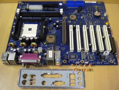 FSC D1607-G11 GS 1 Mainboard +Blende Sockel 754 LAN SATA AGP Audio IEEE1394*m569