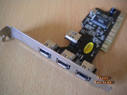 4-Port PCI Adapter Card 4x FireWire IEEE 1394a Versch Hersteller Marken* sk23