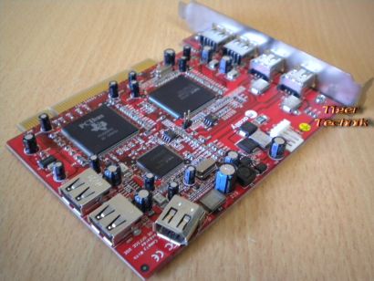 7-Port PCI Adapter Card 4x USB 2.0 & 3x FireWire IEEE 1394a* sk19