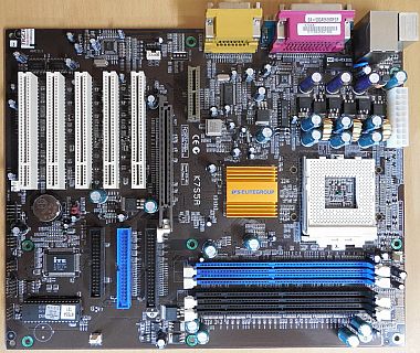 Elitegroup ECS K7S5A V3.1 LAN Mainboard +Blende Sockel 462 A DDR oder SDRAM*m572