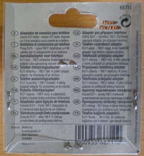 Voltostar Telefon Anschlussadapter RJ11 Buchse - TAE-F Telefon Stecker* so466