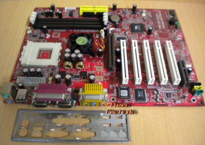 MSI KT3 Ultra MS-6380E Ver 1.0 Mainboard +Blende Sockel 462 AGP PCI Audio* m586