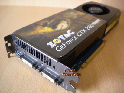 ZOTAC GeForce GTX 260 AMP2 Edition 896MB 448Bit GDDR3 PCI-E HDTV, DVI Dual*g306