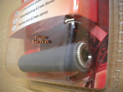 Teccus by Vivanco Audio Adapter Klinkenkupplung 6,3mm stereo* so481