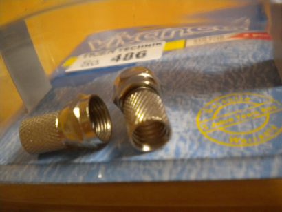 Vivanco DIY SAT 4x F-Stecker mit Dichtung für Koax-Kabel 7mm* so486