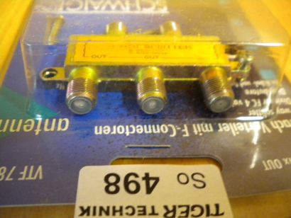 Schwaiger VTF 7824 SAT Verteiler 4 fach 1x In 4x Out Frequenzen 5-862MHz* so498