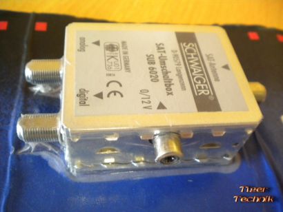 Schwaiger SUB 6020 SAT Umschaltbox 12v-Relais Analog Digital tauglich* so512