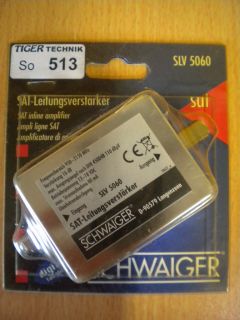 Schwaiger SAT Leitungsverstärker 16-20db 950-2150 MHz F-Buchse - F-Buchse* so513
