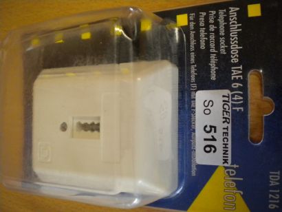 Schwaiger TDA 1216 Aufputz Anschlussdose TAE F 6 (4) für Telefon* so516