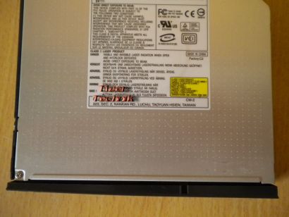 Quanta Storage Inc. SBW-242 SE Laptop CD-RW DVD-ROM Laufwerk schwarz* L716