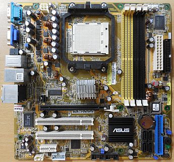 Asus M2R-FVM VP S Rev 1.01G Mainboard +Blende Sockel AM2 DDR2 PCIe VGA LAN* m603