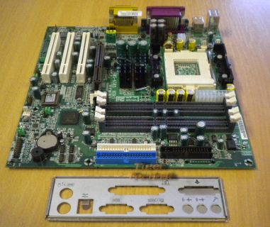 MSI MS-6385 Ver:1 Mainboard + Blende * Intel Sockel 423 * AGP PCI Slots * m17