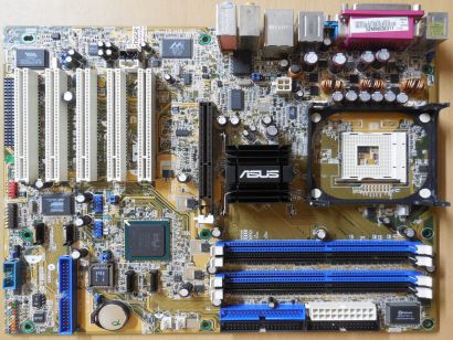 ASUS P4P800-E Deluxe Rev1.02 Mainboard +Blende Sockel 478 SATA AGP IDE RAID*m608