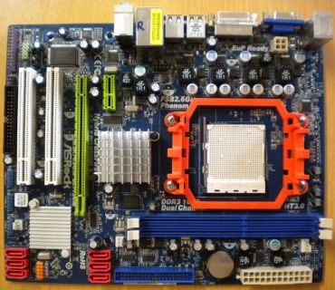ASRock M3A785GM-LE 128M Rev1.01 Mainboard +Blende Sockel AM3 VGA LAN Audio* m621