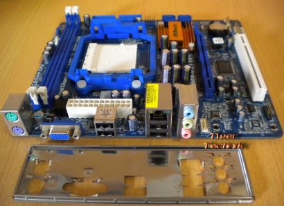 ASRock N68-VS3 UCC Rev1.01 Mainboard +Blende Sockel AM3 PCIe VGA LAN Audio* m622