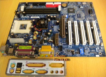 Gigabyte GA-7DX+ Rev 1.0 Mainboard + Blende Sockel A 462 AGP 4X Audio DDR* m624