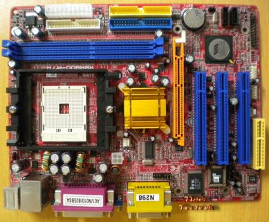 Biostar K8M800-M7A Ver1.0 Mainboard +Blende Sockel 754 AGP VGA LAN SATA Aud*m625