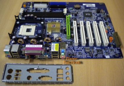 Gigabyte GA-8SGXL Rev1.2 Mainboard +Blende Sockel 478 AGP 8X 5.1 Sound LAN* m27