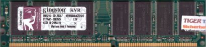 Kingston KVR266X64C25 512 PC-2100 512MB DDR1 266MHz 9905216-001 A03LF RAM* r127