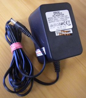 DVE DV-1280-3UP AC Adapter 12V 100mA Netzteil* nt745