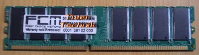 FCM PC2100 CL2 5 512MB DDR1 266MHz Arbeitsspeicher* r179