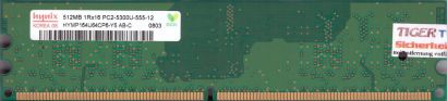 Hynix HYMP164U64CP6-Y5 AB-C PC2-5300 512MB DDR2 667MHz Arbeitsspeicher RAM* r187
