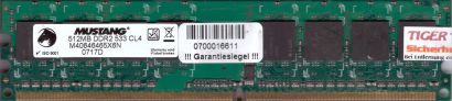Mustang M40646465X6N PC2-4200 512MB DDR2 533MHz CL4 Arbeitsspeicher RAM* r201